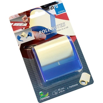 INFO NOTES Самоз лист Info Notes ролка Жълт 60mmх10m (1901026-02-5624-01)