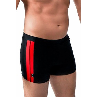 Pánske plavky Jamajka 2 čierno-červené