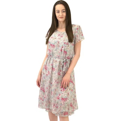 mar. fashion Лятна рокля с къс ръкав на цветя (a38)