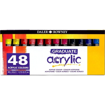 Daler-Rowney Graduate Комплект акрилни бои 48 x 22 ml (123900048)