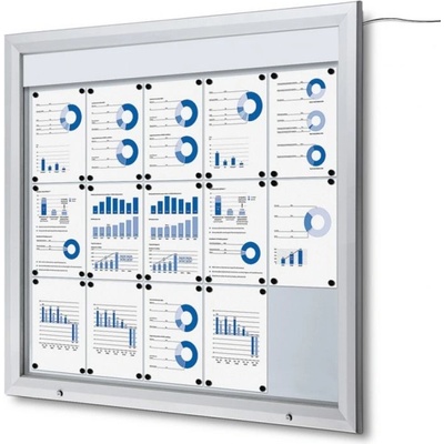 Jansen Display s.r.o. Vonkajšia vitrína SCT15xA4 s LED osvetlením