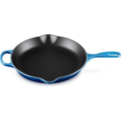 Le Creuset 20182302200422 Pánev Signature na smažení a servírování, 30 cm, hluboká modrá
