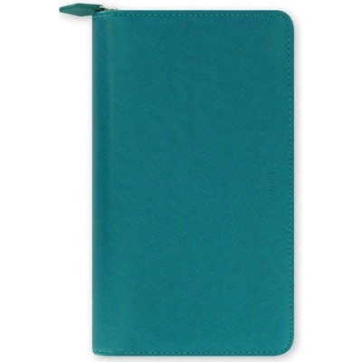 Filofax Saffiano ZIP A6 týdenní 2021 aquamarínová – Zboží Mobilmania