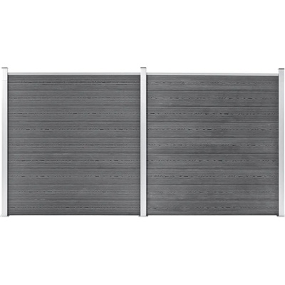 Nabytek XL Zahradní plot WPC 353 x 186 cm šedý