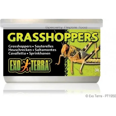 Hagen CANNED FOODS SPECIALTY REPTILE FOOD Grasshoppers - консервирани скакалци 34g - ГЕРМАНИЯ - PT1950