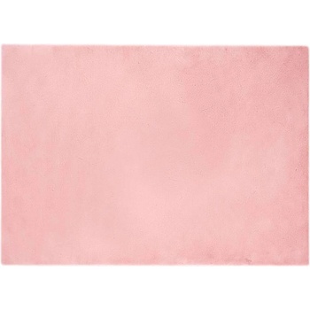 vidaXL Килим с изкуствена заешка козина Розово 240 x 340 см Полиестер (42021706)