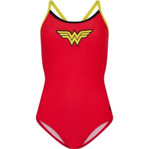 Zoggs Wonderwoman Tri Back Womens - Red