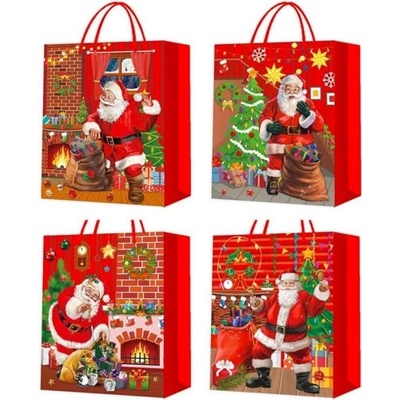 Vánoční dárková taška 26x32x10cm, Santa, 22438M