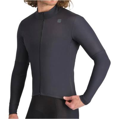Sportful Мъжка фланелка с къс ръкав за колоездене Sportful SRK Shift Wind Jacket Cycling jersey - Black (056-3900-0111)