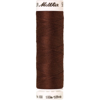 Nitě SERALON 100m na univerzální šití, polyester AMANN Mettler - více barev 6677: 0833 hnědá