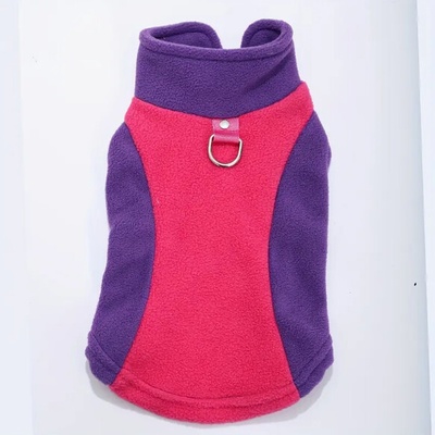 Soft Coral Mikina pro psa Dvoubarevná Colorful Fleece Sweatshirt for