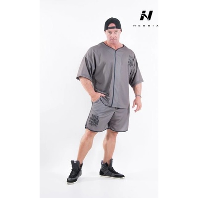 Nebbia HardCore FitnEss šortky 302 khaki