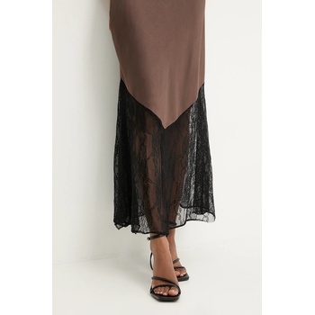 ANSWEAR Рокля Answear. LAB в черно дълга разкроена (AB854)