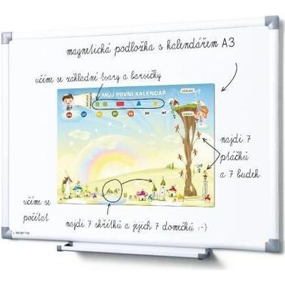 Teddies Kalendár magnetický Školka 114 ks magnetiek v kartóne 45 x 32 x 1 cm