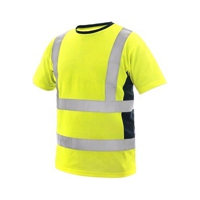 Canis CXS Tričko EXETER výstražné pánske Žltá-Modrá 4XL