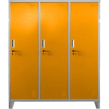 Carmen Метален шкаф Carmen CR-1604-3 JZ - сив / оранжев