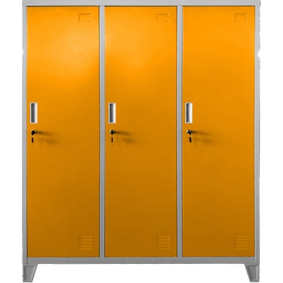 Carmen Метален шкаф Carmen CR-1604-3 JZ - сив / оранжев