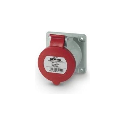 SCAME Промишлен контакт 3P+N+Е 16A 346-415V IP54 ПРАВ серия Optima панелен монтаж 75х75мм - 423.1667 (423.1667)