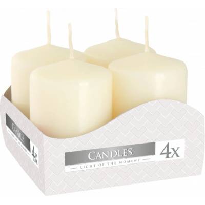Bispol Candles adventné sviečky krémová 4ks