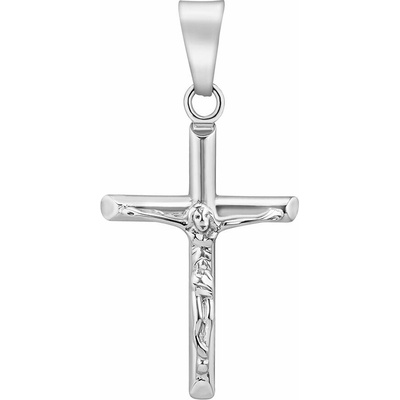 SILVEGO Přívěsek krucifix Ares z chirurgické oceli KMM82044
