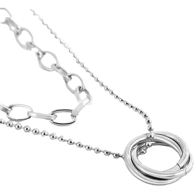 HARAHU Колие da-15151 - Сребърен kp15151 (da-15151)