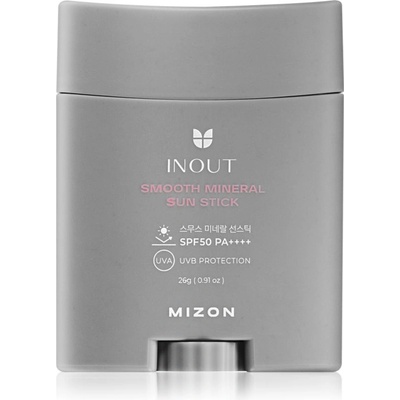 Mizon Inout Smooth Mineral Sun Stick минерален защитен крем за лице и чувствителни зони в стик SPF 50+ 26 гр