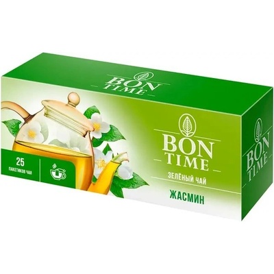 Bon Time Čaj zeleny jasminovy caj 25 x 1,5 g