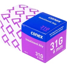 CONEX Inzulínové ihly 31G 6 mm 100 ks