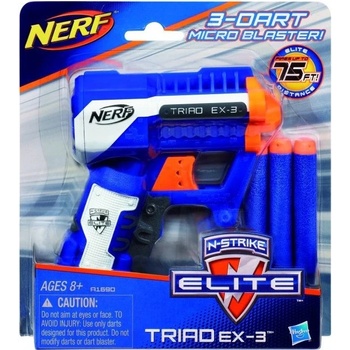 Nerf Elite kapesní pistole s 3 hlavněmi