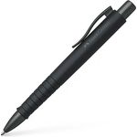 Faber-Castell Химикалка, 0, 7 мм, с бутон, черно перо, FABER-CASTELL "Poly Ball Urban", синя 241190 (241190)