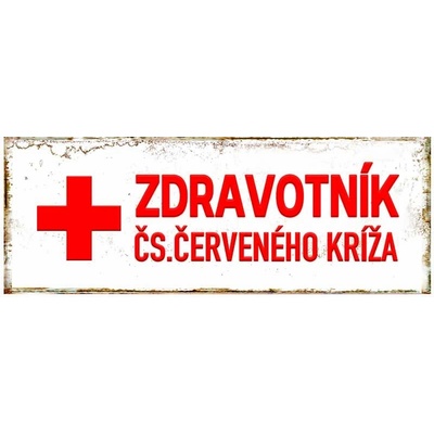 Ceduľa Zdravotník - ČS. Červeného Kríža