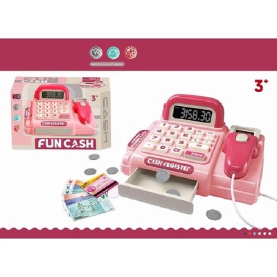 Fun Cash Pink detská elektronická pokladňa