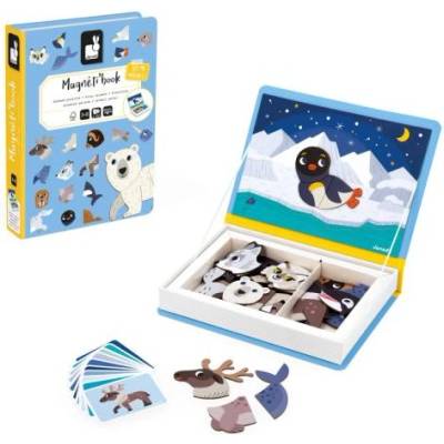 Janod Magnetibook Полярни животни Магнитна книга за деца
