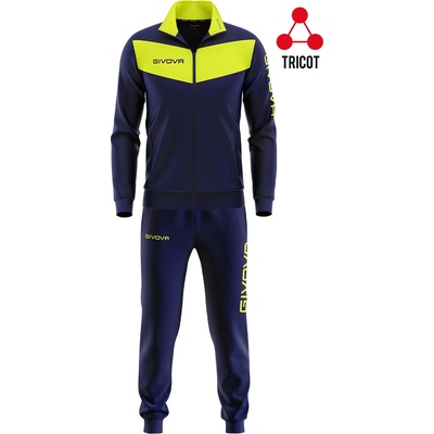 Givova Visa navy blue-amarillo fluo