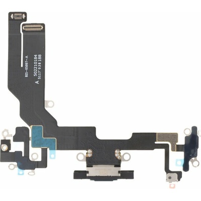 Apple iPhone 16e - Nabíjecí Konektor + Flex Kabel (Black), Black