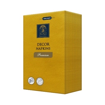 Цветни плътни салфетки 1/8 Premium 33/40-жълто (1/8342)