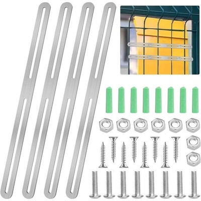 Sada 4 úchytů na plot pro poštovní schránky – Sleviste.cz