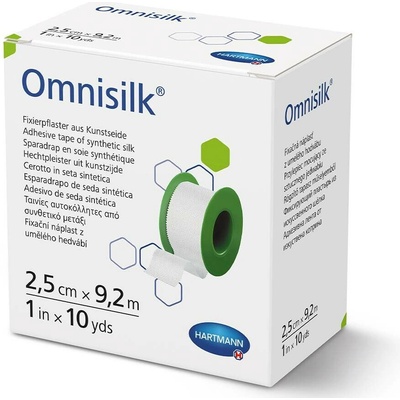 Omnisilk Fixační náplast z bílého hedvábí 2,5 cm x 9,2 m 1 ks
