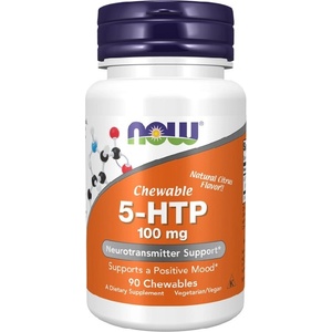 NOW NOW 5-HTP 100mg, 90 Chewables - fitnesdobavki - 39,10 лв