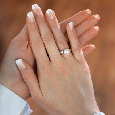 Lillian Vassago Prsten s perlou bílé zlato LLV22 GR075