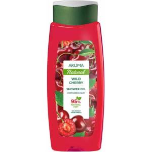 AROMA Душ гел AROMA NATURAL Дива череша 400 мл (a-2030-001060_7)
