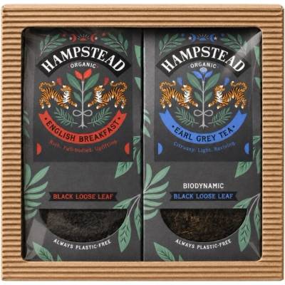 Hampstead Tea BIO Dárkový balíček sypaných černých čajů 2 x 100 g