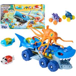 Spin Master Игрален комплект Monster Jam - Mini Jams: Мегалодон срещу калмар (6076010)