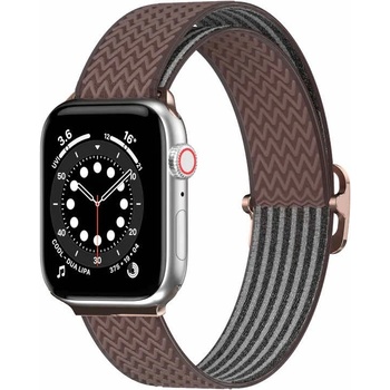 SwitchEasy Текстилна каишка за Apple Watch 42мм, 44мм, 45мм, Ultra, Ultra 2 49мм - SwitchEasy Wave Elastic Nylon Watch Loop Band (бронз) (GS-107-214-272-202)