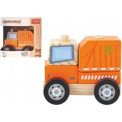 Trefl Popelářský vůz skládací 11cm v krabičce 13x13x9cm 12m+
