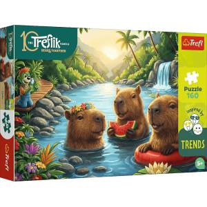 Trefl - Puzzle Treflik's Family, Inspired By Trends: Capybaras - 160 piese