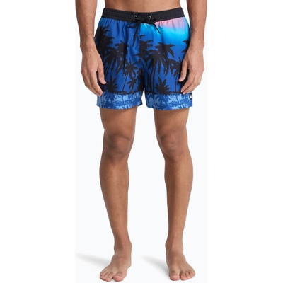 Quiksilver Мъжки бански шорти Quiksilver Everyday Printed Volley 15 monaco blue thermotropics