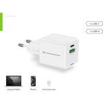 Conceptronic Адаптер за зарядно устройство за телефон Conceptronic - ALTHEA15W (USB-C+USB-A, 20W, бял) (ALTHEA15W)