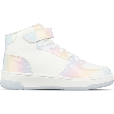 Fabric Маратонки Fabric Kids' Glitr High-Top Trainers - White/Multi