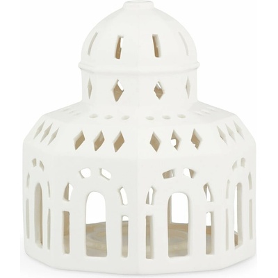 Biely keramický vianočný svietnik Kähler Design Lighthouse, ø 12 cm